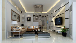 金岸名邸楊總客廳室內(nèi)外裝修項(xiàng)目 成都藝?yán)妊b飾工程廣元分公司的匠心呈現(xiàn)